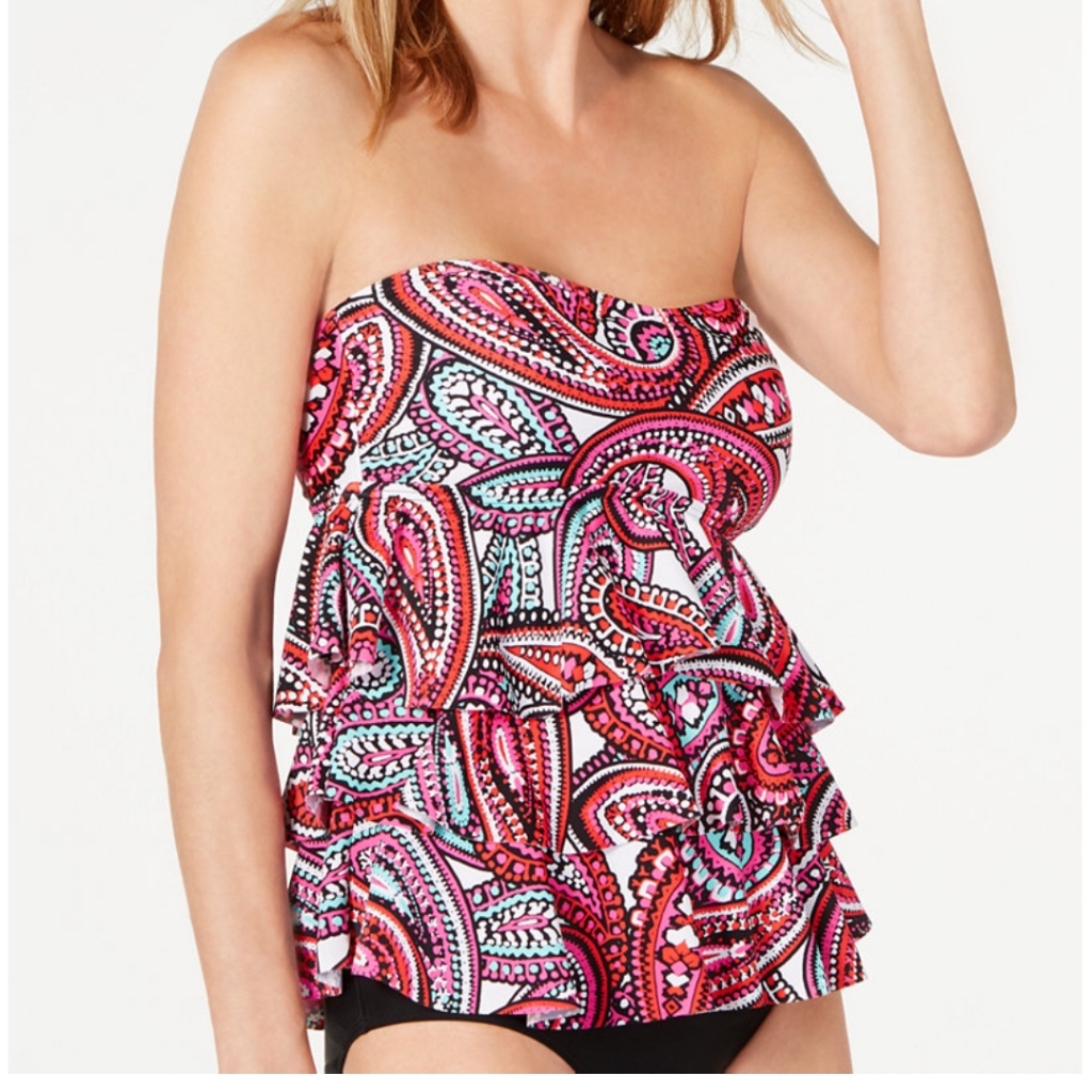New Island Escape Prado Tiered Bandini Tankini Top